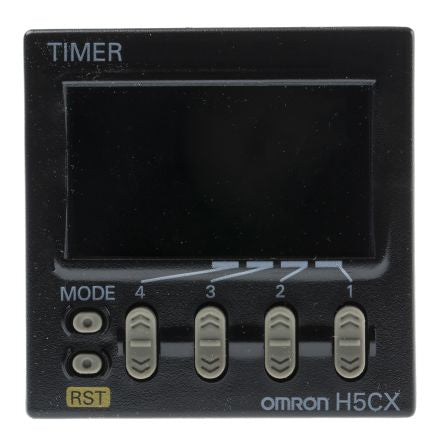 Omron H5CX Series Flush Timer Relay, 1-Contact, 24 V dc 24V ac, 0.001 s to 9999 h, Multifunction-Function, SPST Switch