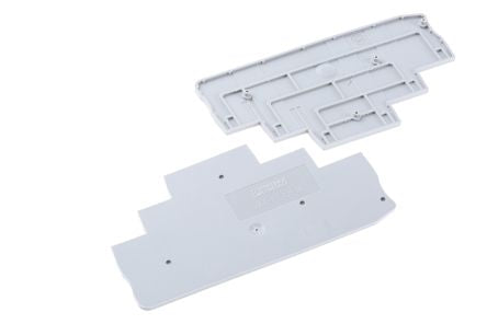 Phoenix Contact D-PT 2.5-3L Series End Cover for Use with DIN Rail Terminal Blocks