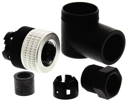 Telemecanique Sensors Circular Connector, 4 Contacts, Cable, M12 Connector, Socket, Female, IP67, XZCC Series