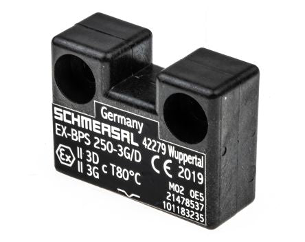 Schmersal EX-BPS Series Magnetic Non-Contact Safety Switch, Plastic Housing, 24V dc, 1 NO/2 NC, 1 NO/1 NC, Screw