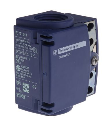 Telemecanique Sensors OsiSense XC Series Roller Lever Limit Switch, SPDT, IP67, IP66, Plastic Housing, 240V ac, 1.5A