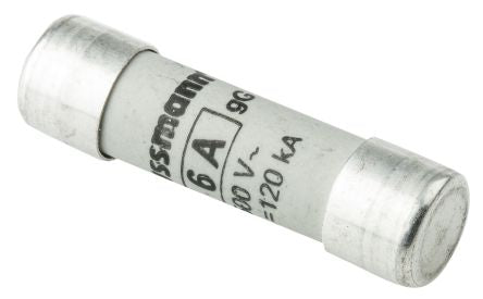 Eaton 6A Ceramic Cartridge Fuse, 10 x 38 mm