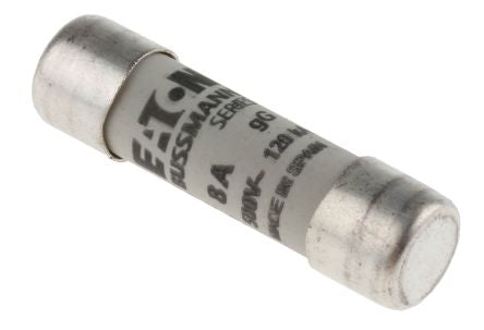 Eaton 8A Ceramic Cartridge Fuse, 10 x 38 mm