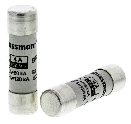Eaton 4A Ceramic Cartridge Fuse, 14 x 51 mm