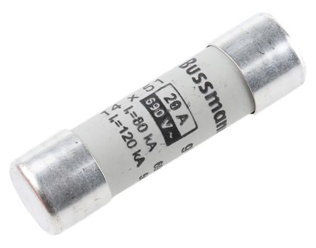 Eaton 20A Ceramic Cartridge Fuse, 14 x 51 mm