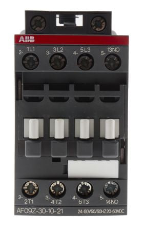 ABB AF09 Contactor, 60V dc Coil, 3-Pole, 7 A, 4 kW 60V dc, 3 NO, 690V ac