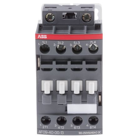 ABB AF09 Contactor, 230V ac Coil, 4-Pole, 4 kW 250V, 4 NO, 690V ac