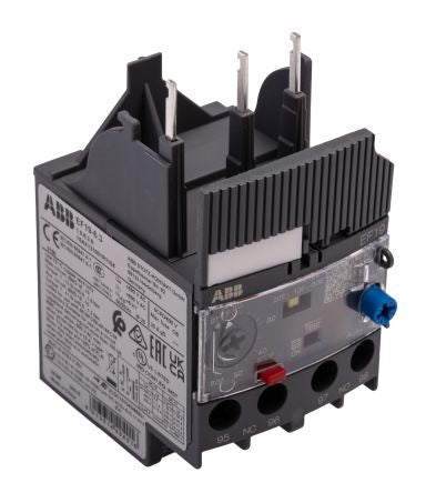 ABB, EF19 Overload Relay 1 NO/1 NC, 1.9A, 6.3 A F.L.C, 6.3A Contact Rating, 83 W 3