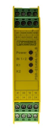 Phoenix Contact PSR-SCP, 24V ac/dc Safety Relay, 3 Safety Contacts, 1