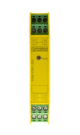 Phoenix Contact PSR-SCP- 24DC/FSP/2X1/1X2, 24V dc Coupling Relay, 3 Safety Contacts