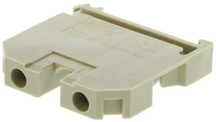 Weidmüller 0380560000 SAK 6/35 PA Series Feed Through Terminal Block Yellow, Beige, 6mm², 1-Level, Solder, IECEx, ATEX