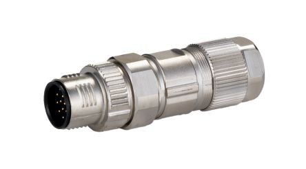 Phoenix Contact Circular Connector, 17 Contacts, Cable, M12 Connector, Plug, Male, IP67, SACC Series