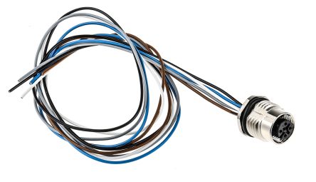 Phoenix Contact Female 5 way M12 to 5 way Free Cable End Sensor Actuator Cable, 500 mm