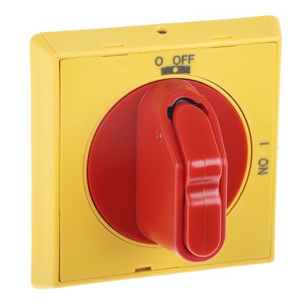 ABB Red, Yellow Rotary Handle, 48 mm, OHY Series