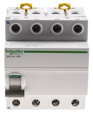 Schneider Electric 3-Pole DIN Rail Isolator Switch -, IP20, 40A