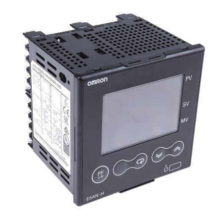 Omron E5AN-H/E5EN-H Panel Mount PID Temperature Controller 2 Input, 2 Output Auxiliary Relay 240V ac PID, On-Off, 2-PID