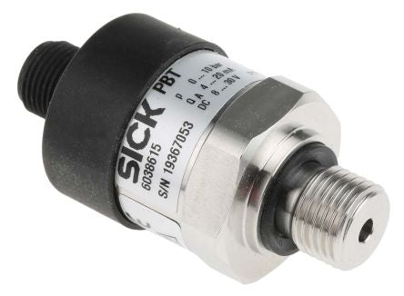 SICK PBT Series Pressure Sensor, Current Output 0 bar 10 bar, Gauge Reading