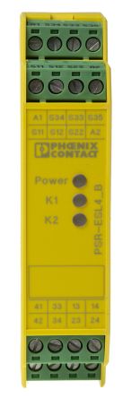 Phoenix Contact PSR-SCP- 24UC/ESL4/3X1/1X2/B, 24V ac/dc Safety Relay, 3 Safety Contacts, 1