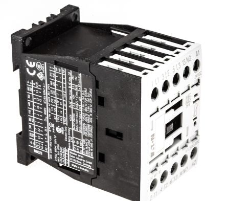 Eaton DILM Contactor, 24V dc Coil, 3-Pole, 7 A, 3 kW 24V dc, 3 NO, 400V ac