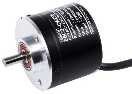 Omron E6C2 Series Incremental Incremental Encoder 24V dc, 1000 ppr ppr, Open Collector Signal, Solid Type, 6 mm Shaft