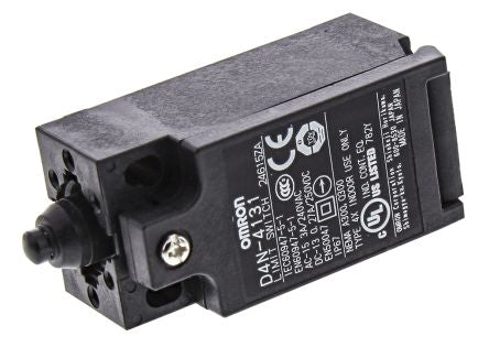Omron D4n Series Plunger Limit Switch, 1 NO/1 NC, IP67, Polyester Housing, 4A
