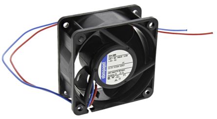 ebm-papst 620 Series Axial Fan, 24V dc, 56 m³/h, 3.6 W, 150 mA Max, IP20 60 mm 60mm 25 mm