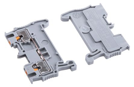 Phoenix Contact 3208100 PT 1.5/S Series Feed Through Terminal Block Grey, 0.14mm², 1.5 mm², 1-Level, Push-in, ATEX