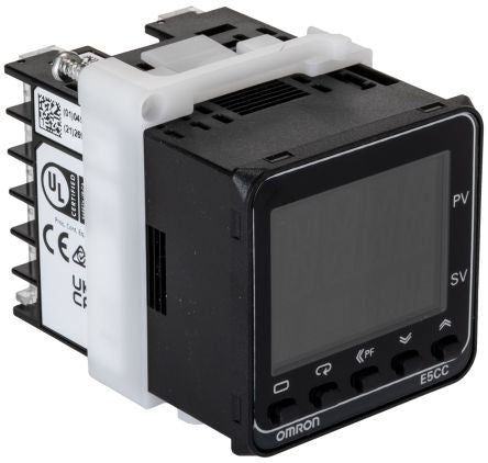 Omron E5CC Panel Mount PID Temperature Controller 2 Input, 2 Output Solid State Relay, SSR, Logic 240V ac On-Off, PID
