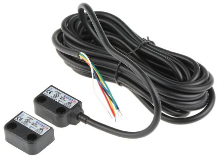 Omron F3S-TGR-N_R Series Magnetic Non-Contact Safety Switch, Plastic Housing, 24V dc, NO, 2 NC, 5 m Cable