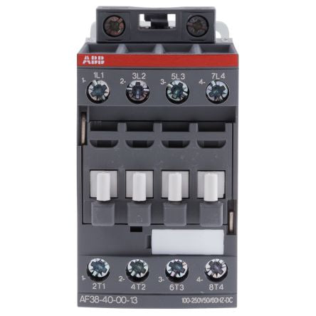 ABB AF38 Contactor, 230V ac Coil, 4-Pole, 55 A, 18.5 kW 250V, 4 NO, 690V ac
