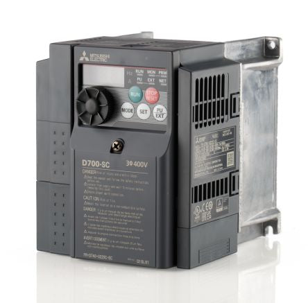 Mitsubishi Electric Inverter Drive, 1.5 kW, 3 Phase, FR-D740 Series 480V 3.6 A