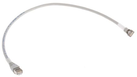 Weidmüller, 0.5 m Cat6 Ethernet Cable, Grey, Shielded Screened Low Smoke Zero Halogen Sheath