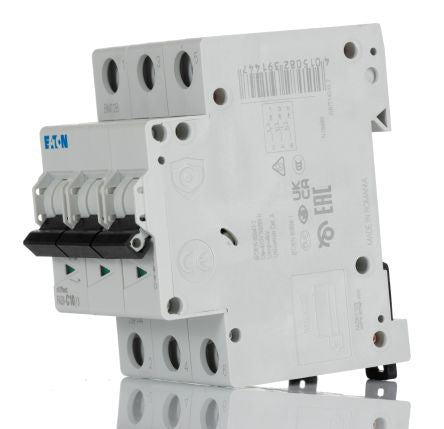 Eaton xEffect xEffect Miniature Circuit Breaker, 3-Pole, 10A, Type C, 400V ac AC, 6 kA Breaking Capacity