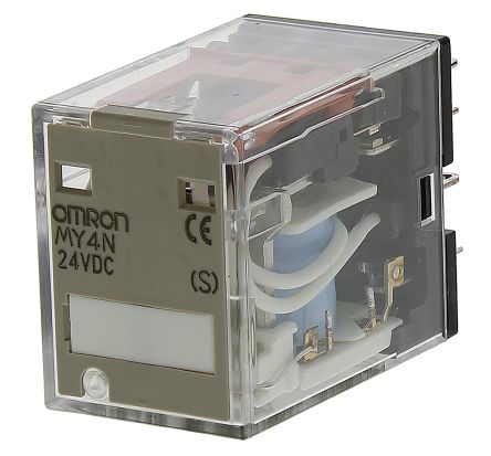 Omron Power Relay, 24V dc Coil, 5A Switching Current, 4PDT