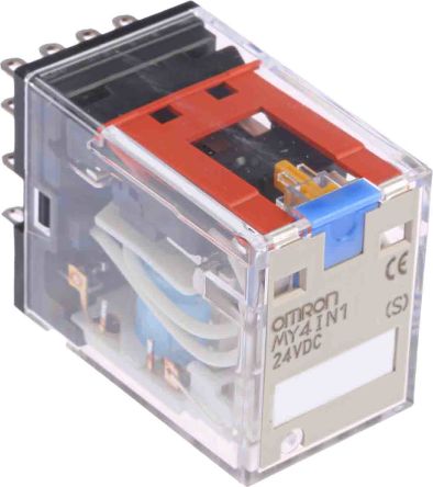 Omron Power Relay, 24V dc Coil, 5A Switching Current, 4PDT