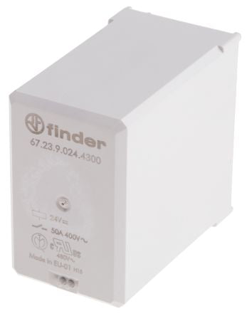 Finder PCB Power Relay, 24V dc Coil, 50A Switching Current, 3 NO