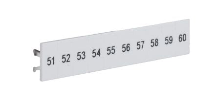 Phoenix Contact, ZB5.LGS :51 -60 Polyamide Marker Strip for use with Terminal Block