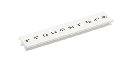 Phoenix Contact, ZB5.LGS :81 -90 Polyamide Marker Strip for use with Terminal Block