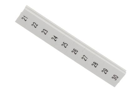 Phoenix Contact, ZB5.QR :21 -30 Polyamide Marker Strip for use with Terminal Block