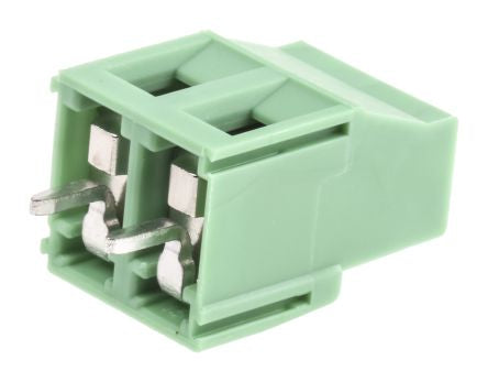 Phoenix Contact MKDSN 2.5/2 Series Straight PCB Terminal Block, 2 Contact(s), 5 mm Pitch, 1 Row