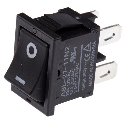 Omron DPST, On-Off On-None-Off Rocker Switch Panel