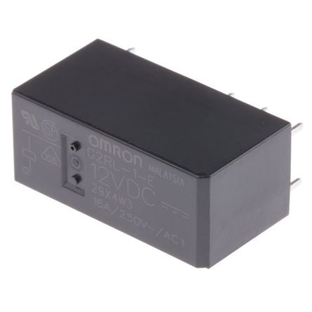Omron PCB Power Relay, 12V dc Coil, 16A Switching Current, SPDT