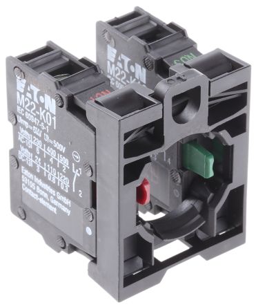 Eaton RMQ Titan M22 Series Contact Block, 500V, 1 NO/1 NC