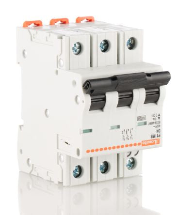 Lovato Modulo Modulo Miniature Circuit Breaker, 3-Pole, 4A, Type D, 400V ac AC, 10 kA Breaking Capacity