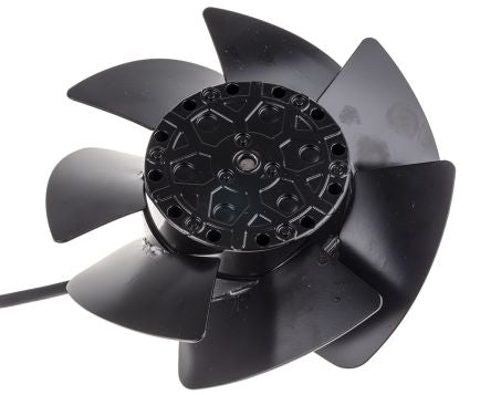 ebm-papst A2S130 Series Axial Fan, 230V ac, 390 m³/h, 50 W, 300 mA Max, IP44 138 mm, 56.9mm, 56.9 mm