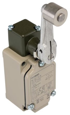Omron WL Series Roller Lever Limit Switch, IP67, Metal Housing, 250V ac