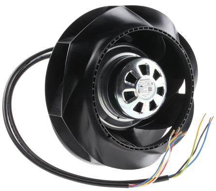 ebm-papst RadiCal Series Centrifugal Centrifugal Fan, 230V ac, 735 m³/h, AC Operation 190 mm x 190mm x 71.4 mm