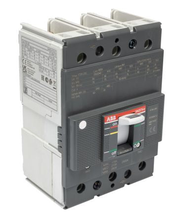 ABB, Protecta, XT3N Molded Case Circuit Breaker 3-Pole 250A, Breaking Capacity 36 kA, DIN Rail