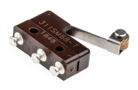 Honeywell Roller Lever Micro Switch, Solder Terminal, 1A, 125 V ac, SPDT