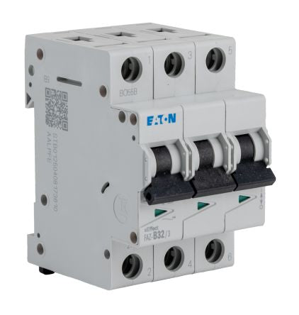 Eaton xEffect xEffect Miniature Circuit Breaker, 3-Pole, 32A, Type B, 415V ac AC, 10 kA Breaking Capacity